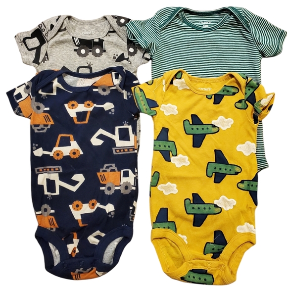 Carter's Other - Set of 4 Carter's Baby Bodysuits 6months